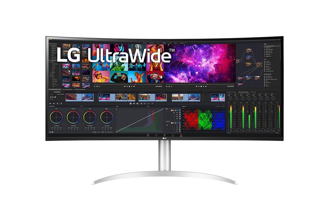 LG 39,7" zakřivený UltraWide™ 5K2K Nano IPS displej, 40WP95CP-W