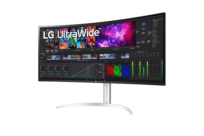 LG 39,7" zakřivený UltraWide™ 5K2K Nano IPS displej, 40WP95CP-W