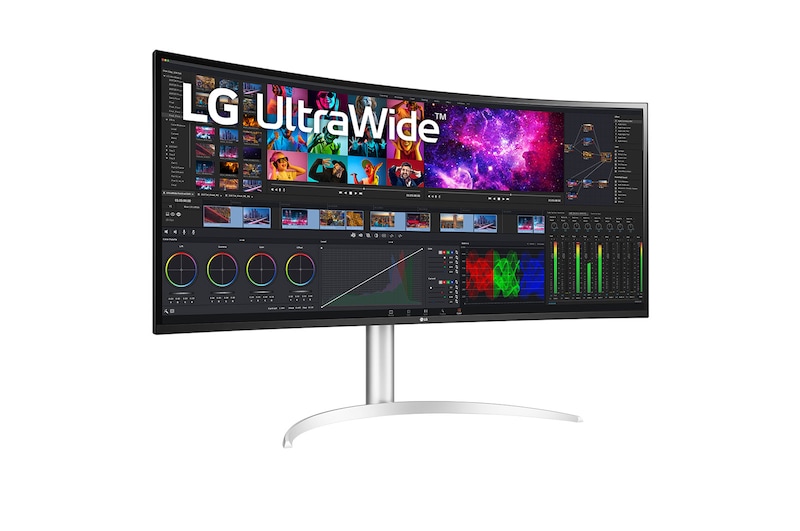 LG 39,7" zakřivený UltraWide™ 5K2K Nano IPS displej, 40WP95CP-W