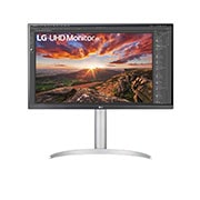 LG 27" UHD 4K IPS monitor s VESA DisplayHDR™ 400, 27UP85NP-W