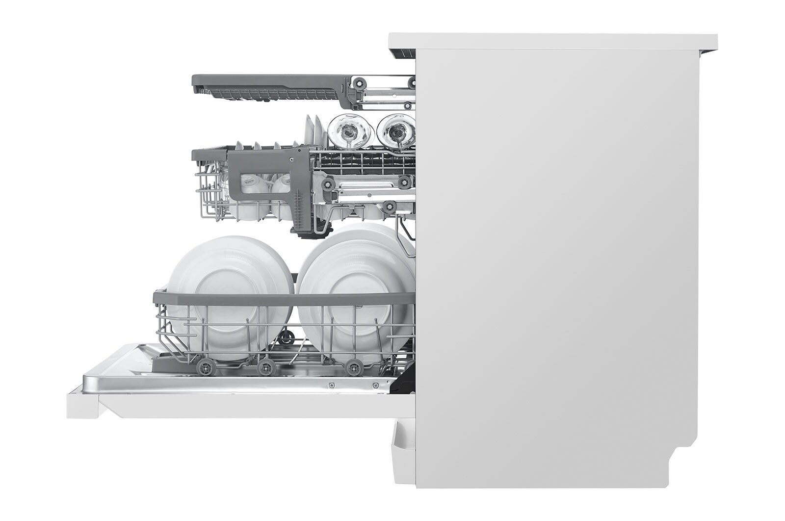 LG Myčka nádobí | Invertorový motor | Energetická třída A++ | Kapacita 14 sad nádobí | QuadWash™ | EasyRack+™ | ThinQ™ + WiFi | Aqua Lock, DF215FW