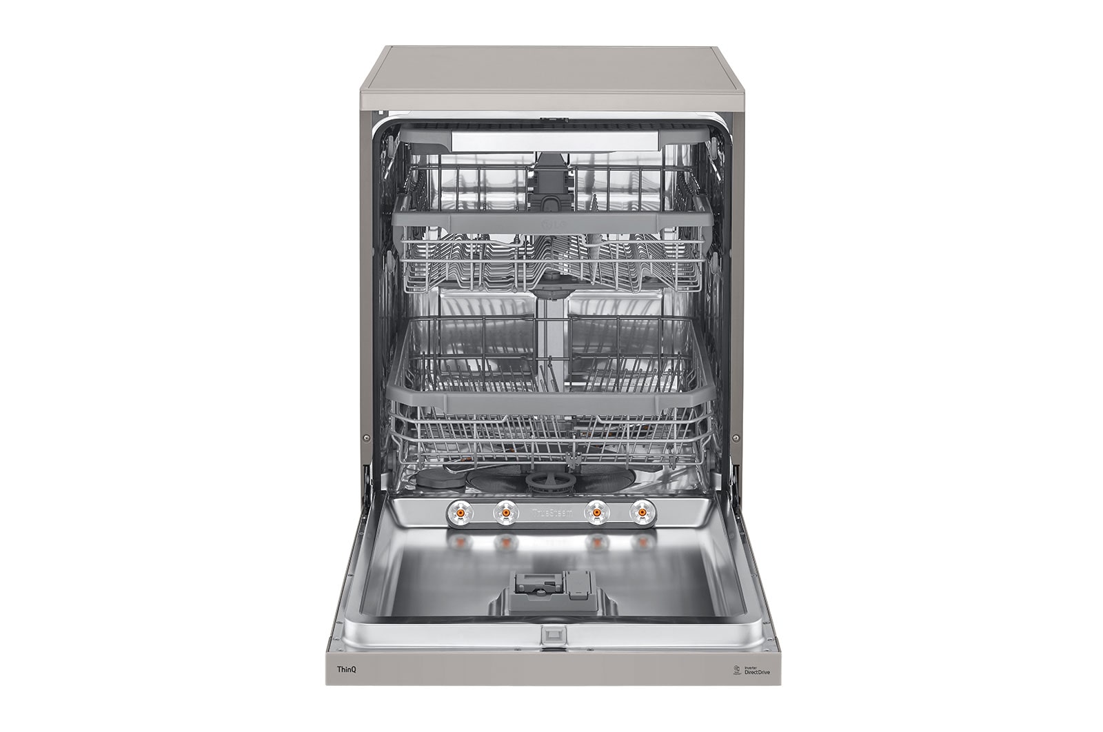 LG Volně stojící parní myčka nádobí LG| B | 14 sad nádobí QuadWash™ | Platinová stříbrná, DF365FPS