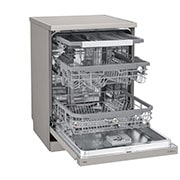 LG Volně stojící parní myčka nádobí LG| B | 14 sad nádobí QuadWash™ | Platinová stříbrná, DF365FPS