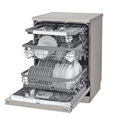 LG Volně stojící parní myčka nádobí LG| B | 14 sad nádobí QuadWash™ | Platinová stříbrná, DF365FPS