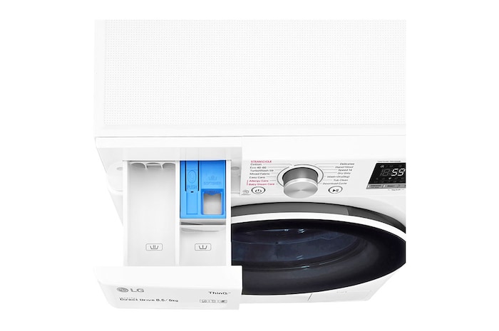 LG 8,5 kg parní pračka / 5 kg sušička LG | 1200 ot./min | Direct Drive™ | AI DD™ | TurboWash™, F2DV5S8S0