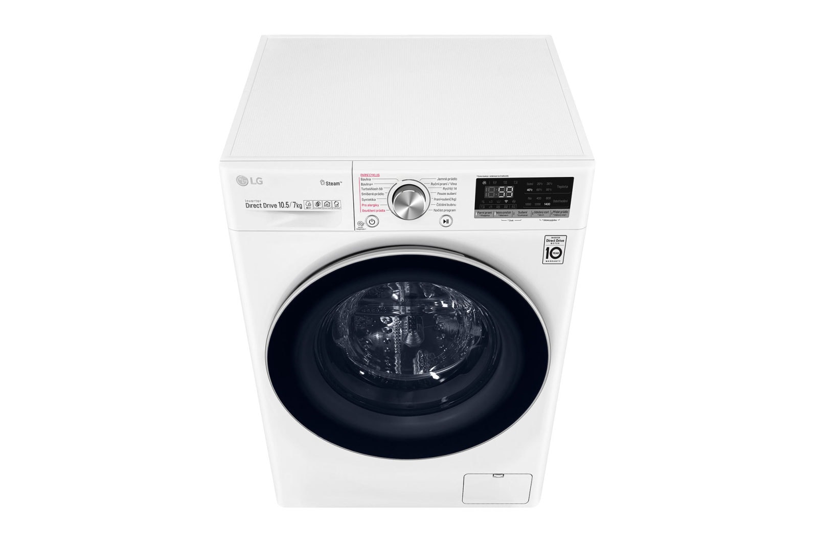 LG 10,5 kg parní pračka / 7 kg sušička LG | 1400 ot./min | Direct Drive™ | AI DD™ | TurboWash™360°, F4DV710H1E