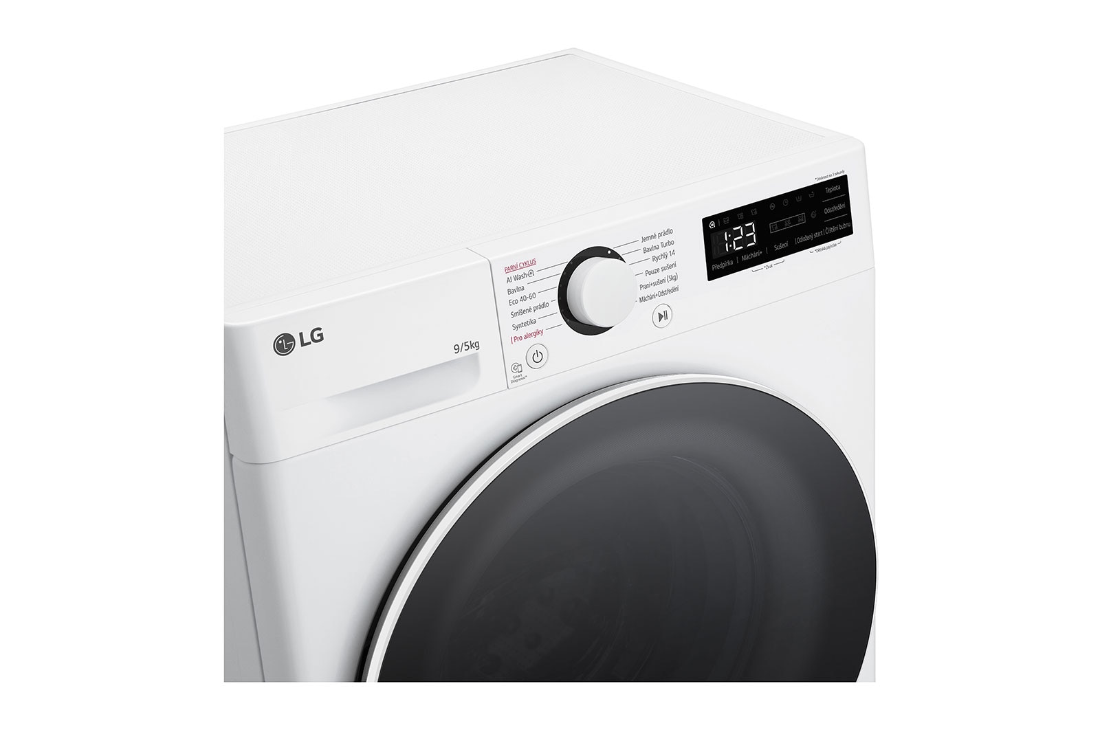 LG 9 kg slim parní pračka / 5 kg sušička LG | 1200 ot./min | Direct Drive™ | AI DD™, FCR5A95WW