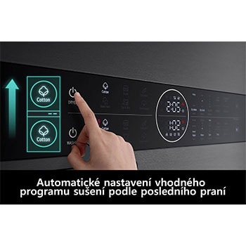 LG WashTower | 12 / 10 kg |1400 ot./min | AI DD™ | TurboWash™360°|Černá/šedá, WT1210BBF