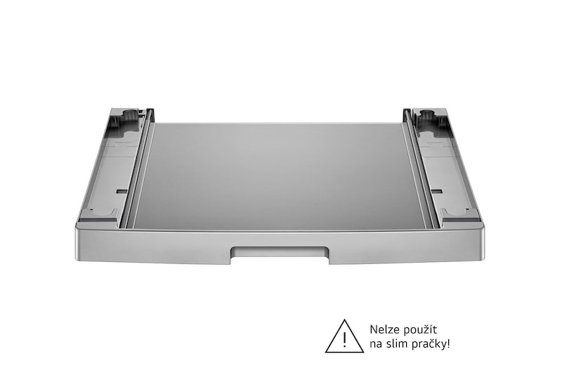 LG Mezikus pro pračky LG s hloubkou 55 - 65 cm | DSKSS | Spojovací díl pro pračku a sušičku s výsuvem | Stříbrná, DSKSS