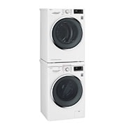 LG Mezikus LG | DSTWH | Nosnost: 16kg | Spojovací díl pro pračku a sušičku s výsuvem | Barva: bílá | 6,5 x 60 x 59,5 cm |, DSTWH