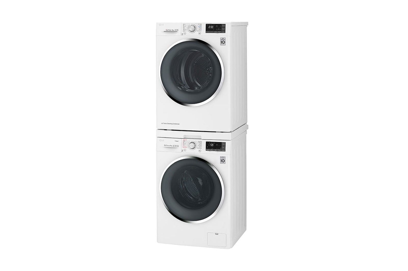 LG Mezikus LG | DSTWH | Nosnost: 16kg | Spojovací díl pro pračku a sušičku s výsuvem | Barva: bílá | 6,5 x 60 x 59,5 cm |, DSTWH