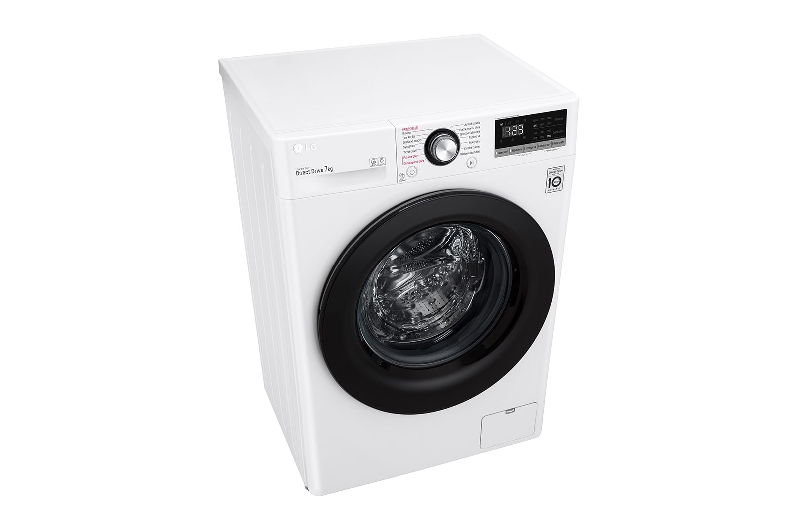 LG 7 kg slim parní pračka LG | D | 1200 ot./min | Direct Drive™ | AI DD™, F27V3HY6W