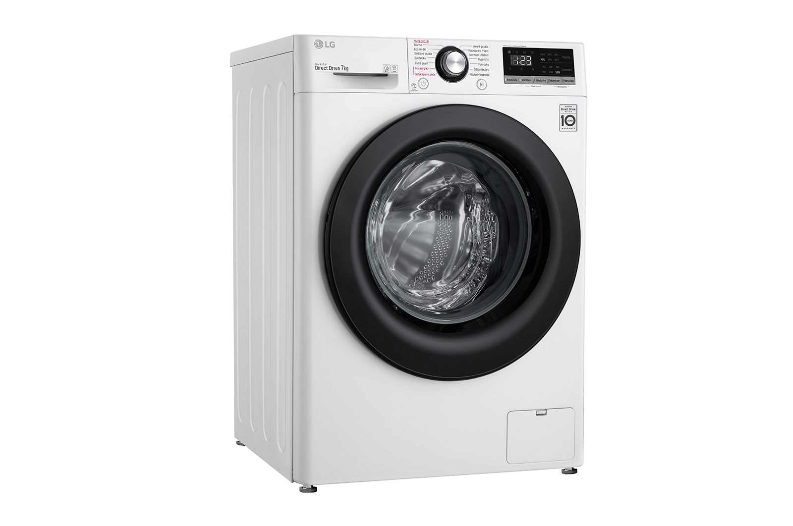 LG 7 kg slim parní pračka LG | D | 1200 ot./min | Direct Drive™ | AI DD™, F27V3HY6W