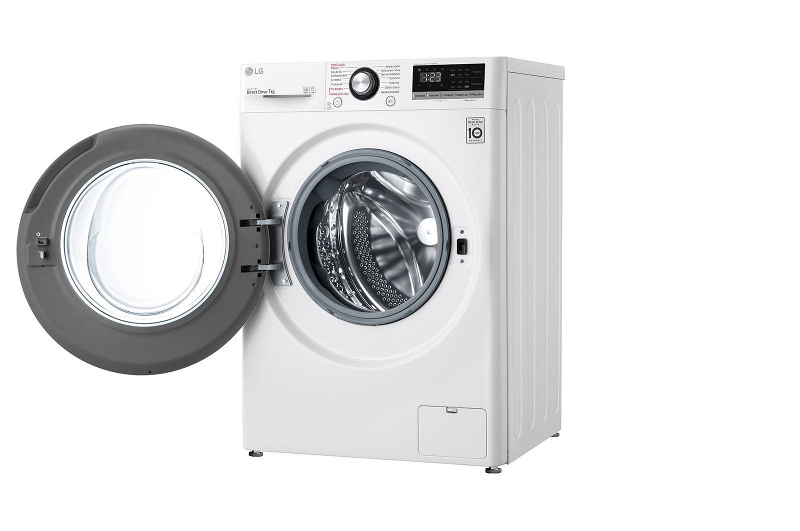 LG 7 kg slim parní pračka LG | D | 1200 ot./min | Direct Drive™ | AI DD™, F27V3HY6W