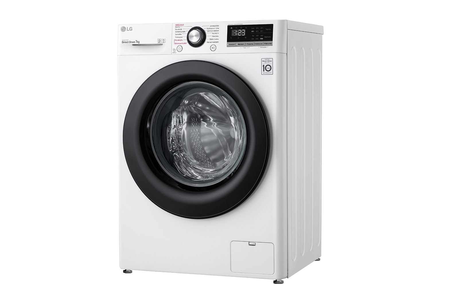 LG 7 kg slim parní pračka LG | D | 1200 ot./min | Direct Drive™ | AI DD™, F27V3HY6W