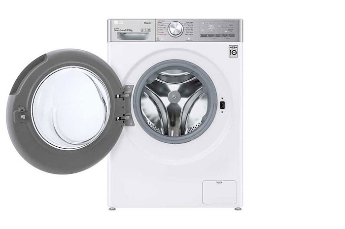 LG Slim parní pračka / sušička LG | 8,5 / 5 kg | 1200 ot./min | TurboWash™360° |Bílá, F2DV9S8H2
