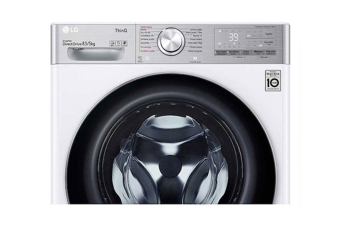 LG Slim parní pračka / sušička LG | 8,5 / 5 kg | 1200 ot./min | TurboWash™360° |Bílá, F2DV9S8H2