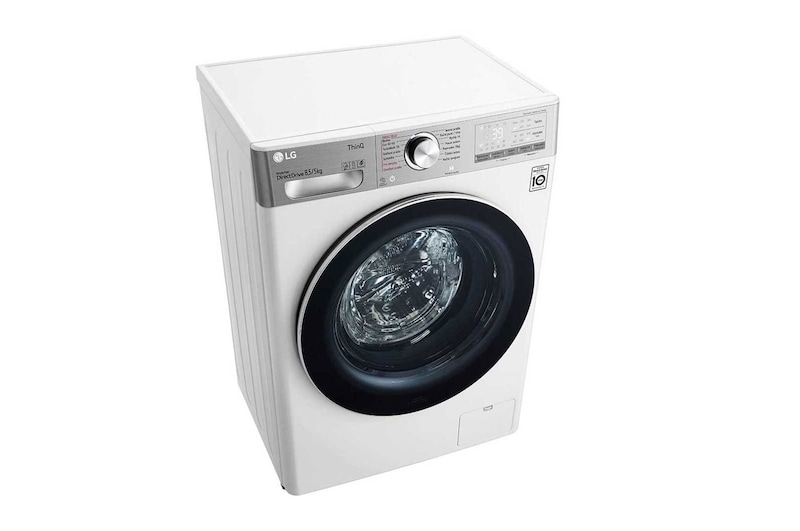 LG Slim parní pračka / sušička LG | 8,5 / 5 kg | 1200 ot./min | TurboWash™360° |Bílá, F2DV9S8H2