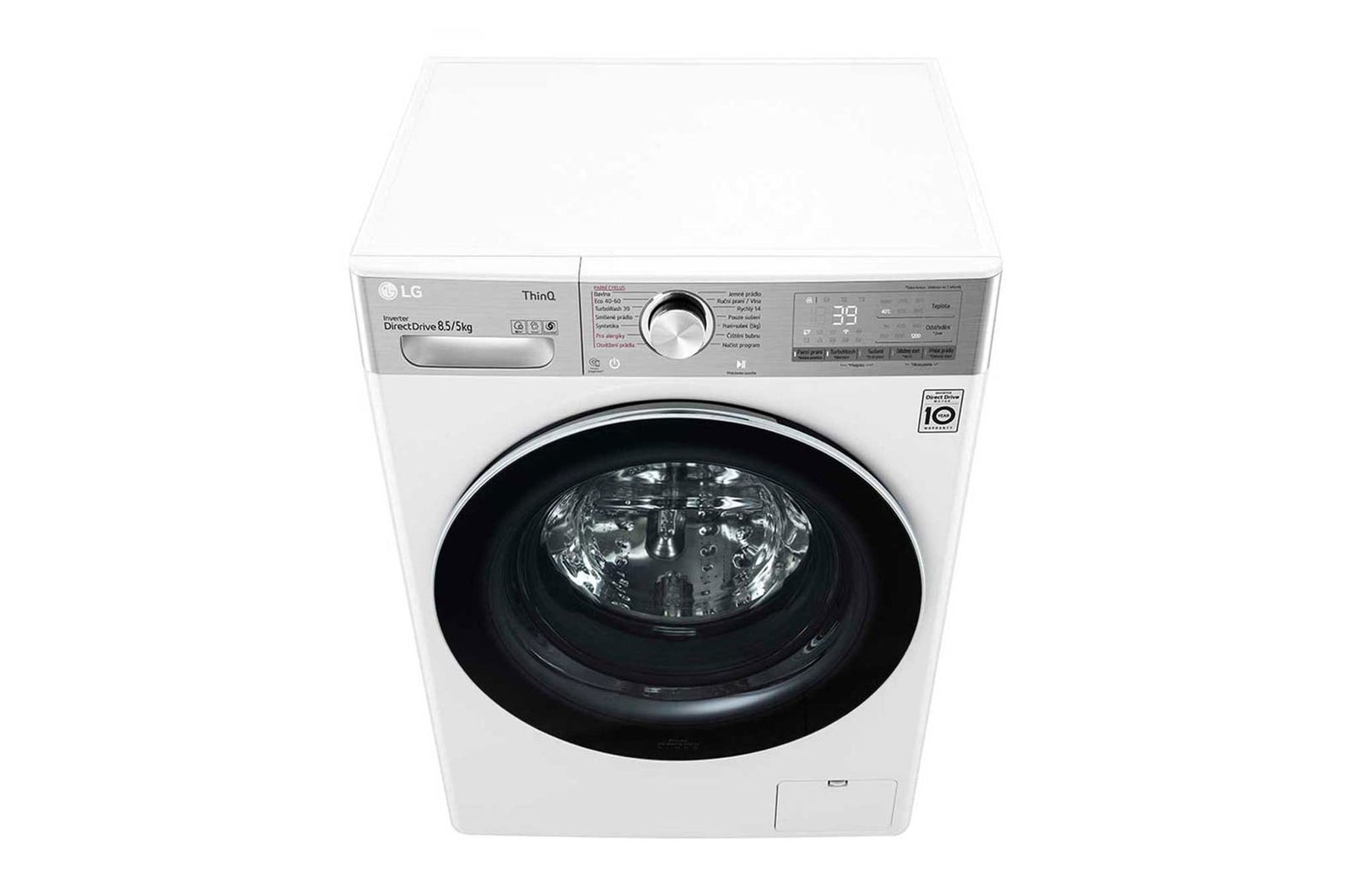 LG Slim parní pračka / sušička LG | 8,5 / 5 kg | 1200 ot./min | TurboWash™360° |Bílá, F2DV9S8H2