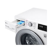 LG 9 kg parní pračka, Direct Drive™ motor, optimální volba pracích pohybů, parní praní Steam™, Smart Diagnosis, Funkce přidat prádlo, F49V3VW4W