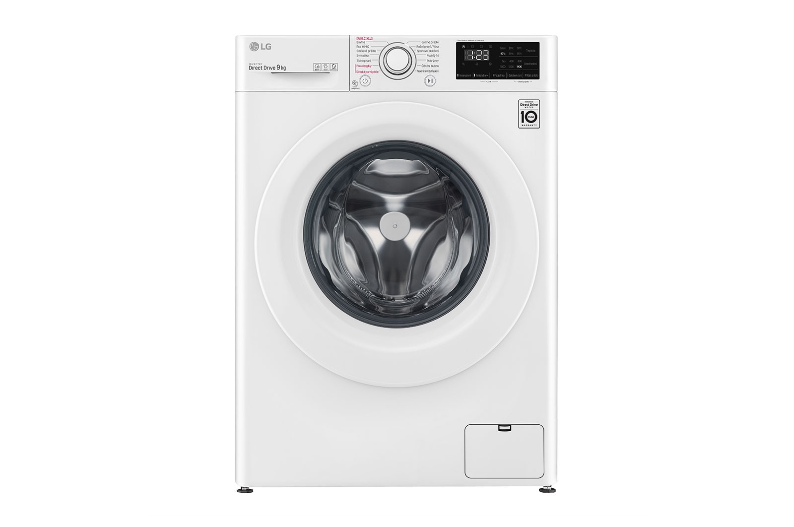 LG 9 kg parní pračka LG  | 1400 ot./min | AI DD™ | Direct Drive™, F4TURBO9E