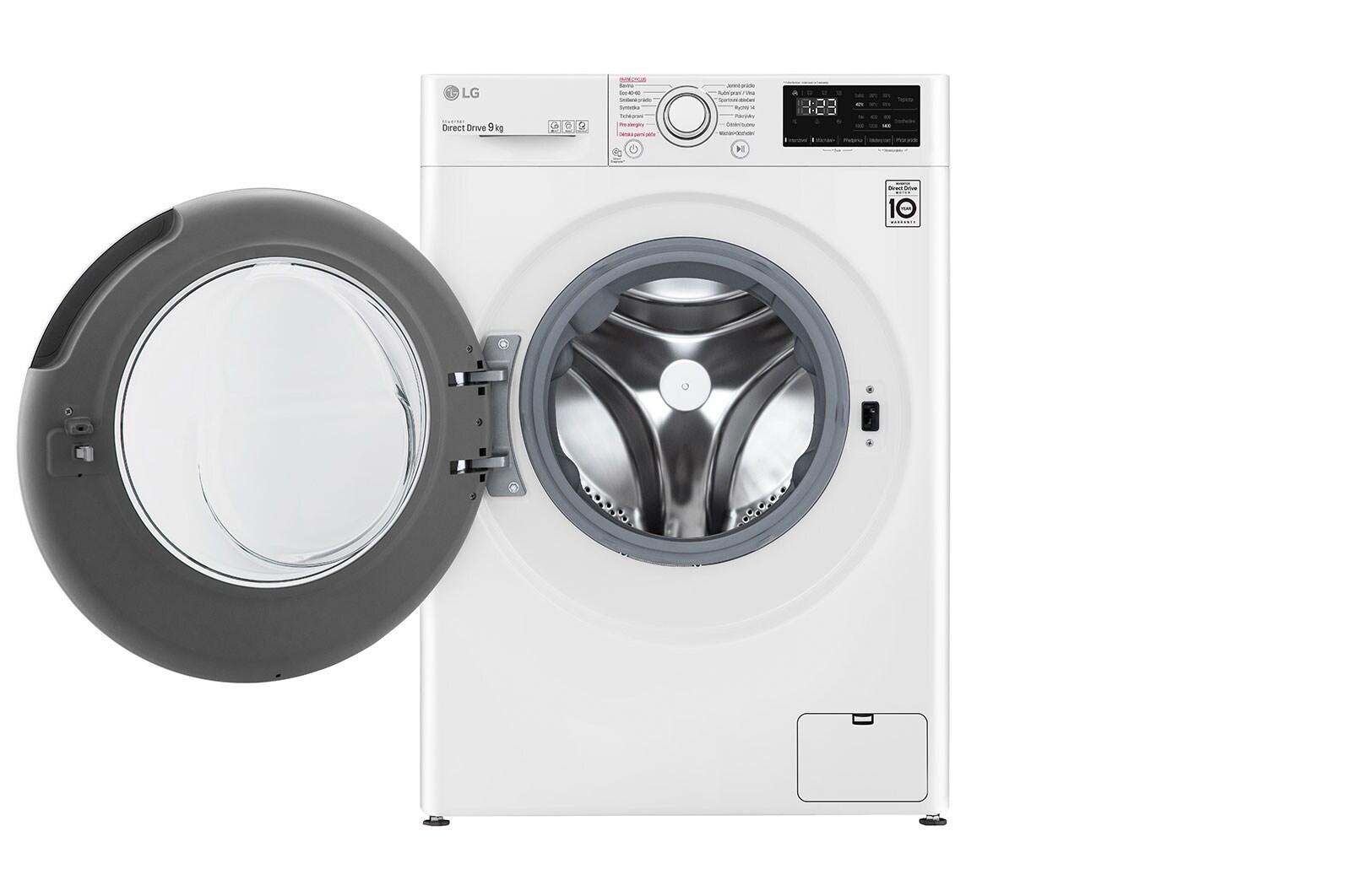 LG 9 kg parní pračka LG  | 1400 ot./min | AI DD™ | Direct Drive™, F4TURBO9E