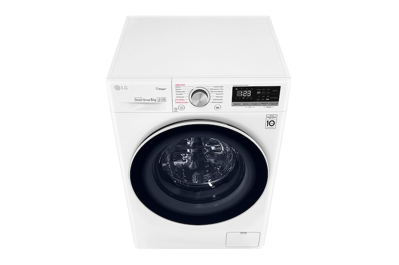 LG 8 kg parní pračka, D, Direct Drive™ motor, AI DD™ - optimální volba pracích pohybů, Steam™ - parní praní, ThinQ™ + WiFi, F4WN508S0