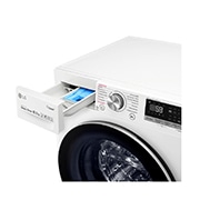 LG 10,5 kg parní pračka, A+++ (v rozsahu A+++ až D), Direct Drive™ motor, AI DD™, TurboWash™ - praní za 59 minut, AI DD™ - optimální volba pracích pohybů, parní péče Steam+™, ThinQ™ + WiFi, F4WV710P1