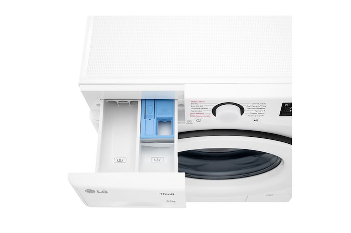 LG Slim parní pračka LG | 8,5 kg | A | 1200 ot./min | Direct Drive™ |Bílá, FA2S8V3GY3W