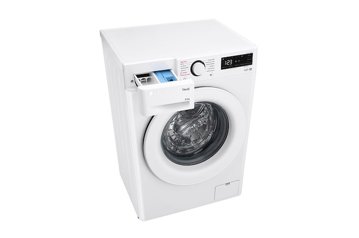 LG Slim parní pračka LG | 8,5 kg | A | 1200 ot./min | Direct Drive™ |Bílá, FA2S8V3GY3W