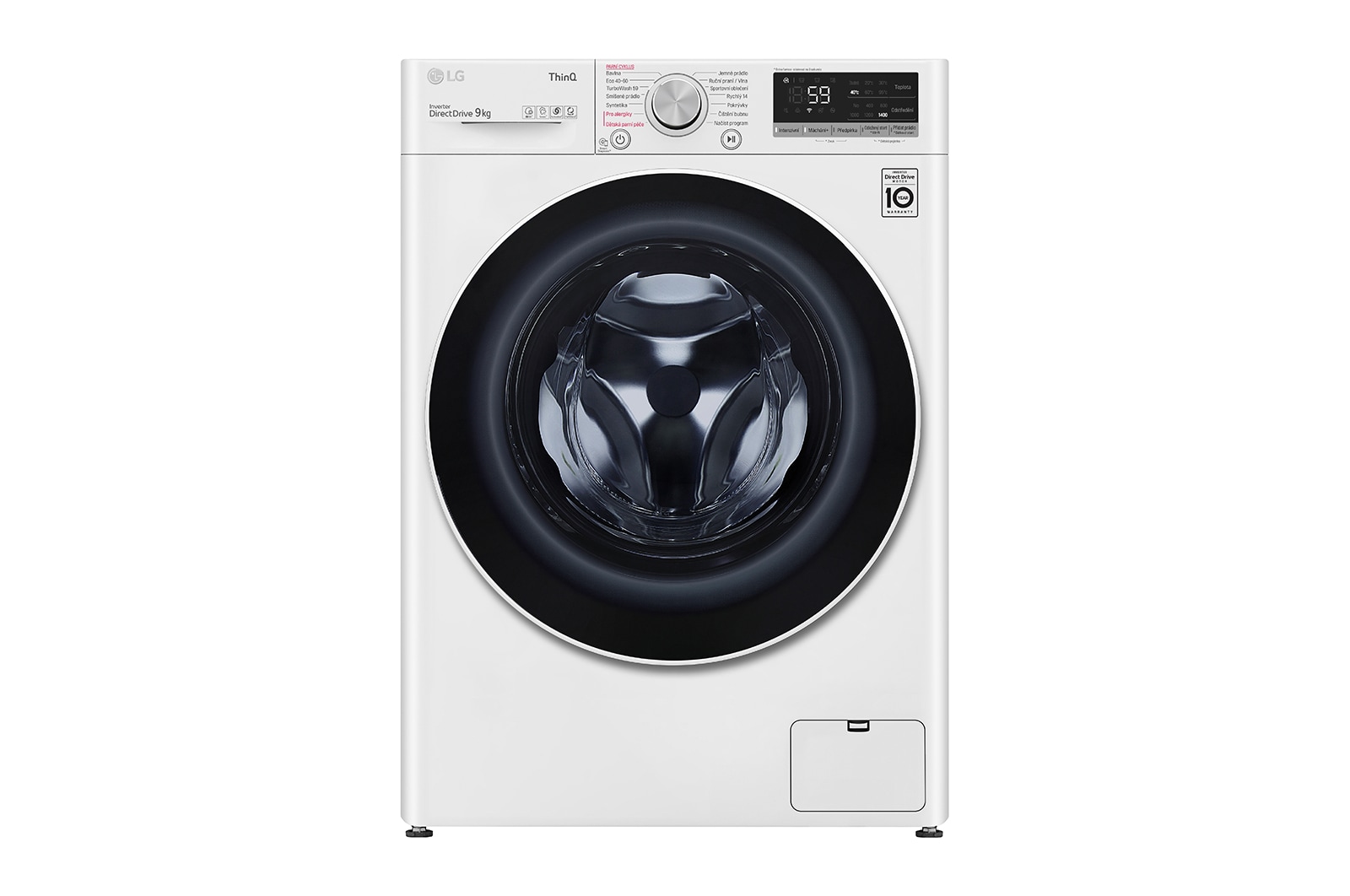 LG 9 kg parní pračka LG | 1400 ot./min | Direct Drive™ | AI DD™ | TurboWash™, FA94V5UVW0