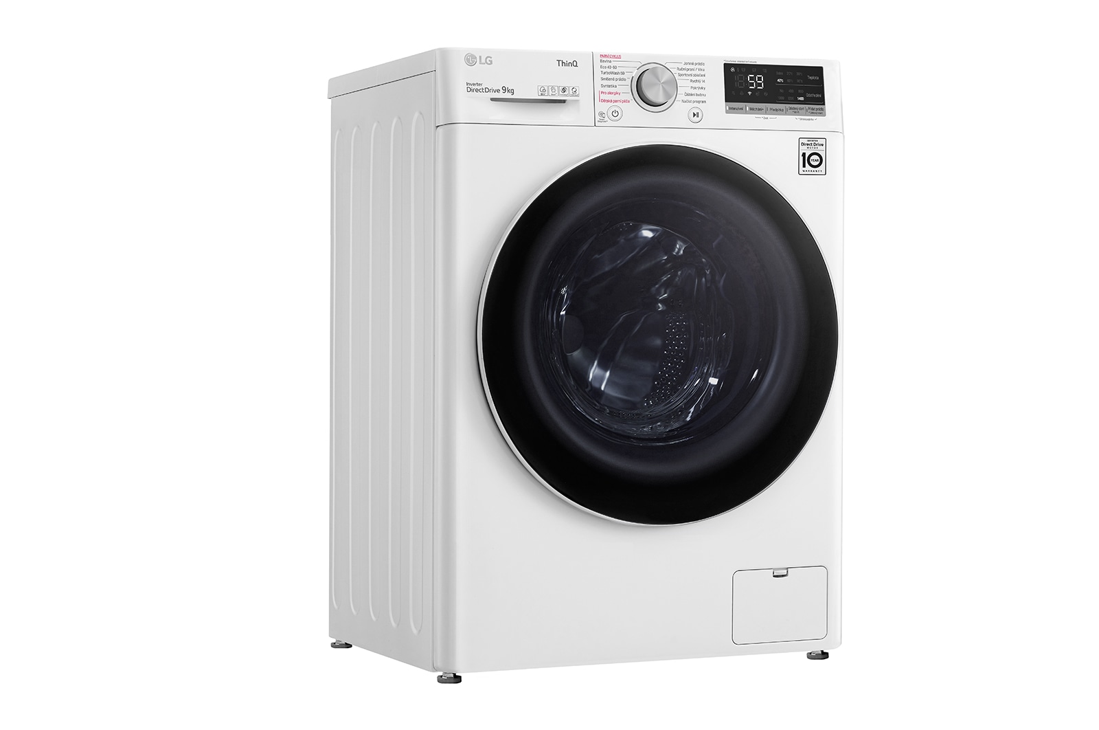 LG 9 kg parní pračka LG | A | 1400 ot./min | Direct Drive™ | AI DD™ | TurboWash™, FA94V5UVW0