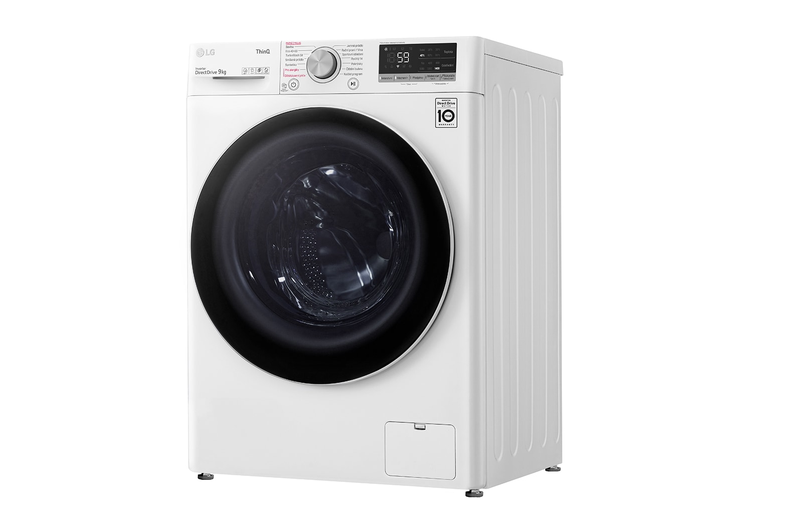 LG 9 kg parní pračka LG | A | 1400 ot./min | Direct Drive™ | AI DD™ | TurboWash™, FA94V5UVW0