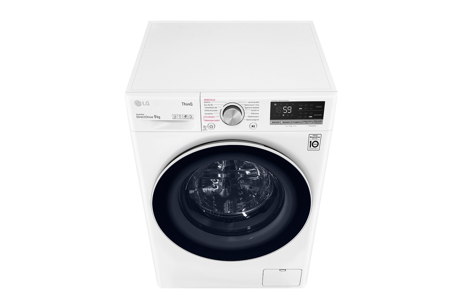 LG 9 kg parní pračka LG | A | 1400 ot./min | Direct Drive™ | AI DD™ | TurboWash™, FA94V5UVW0