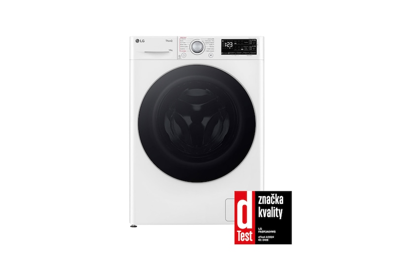 LG Parní pračka LG | 10 kg | A | 1400 ot./min | AI DD™ | TurboWash™|Bílá, FASR3A04WS