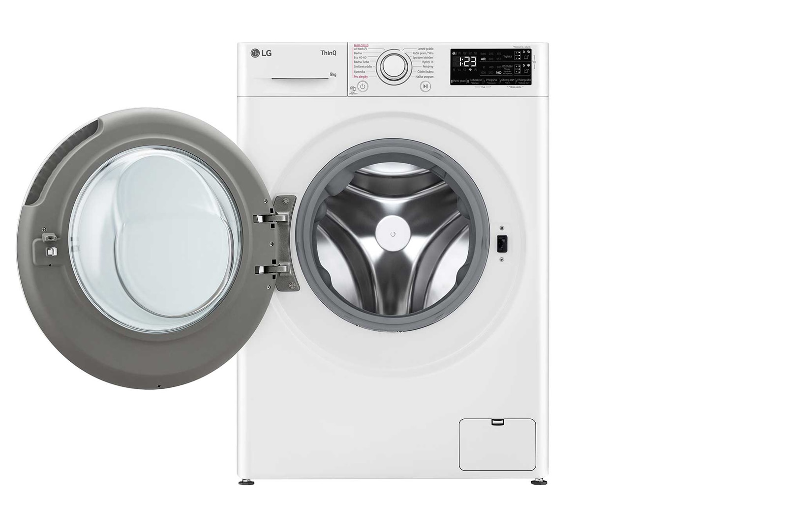 LG 9 kg parní pračka LG | A | 1400 ot./min | Direct Drive™ | AI DD™ | TurboWash™, FASR3A94WW