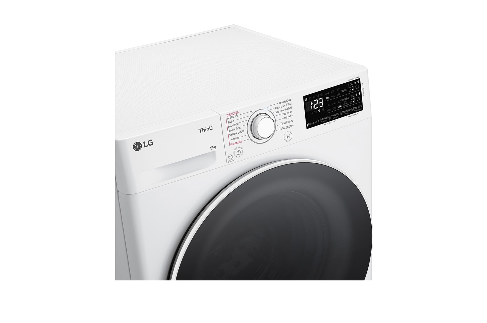 LG 9 kg parní pračka LG | A | 1400 ot./min | Direct Drive™ | AI DD™ | TurboWash™, FASR3A94WW