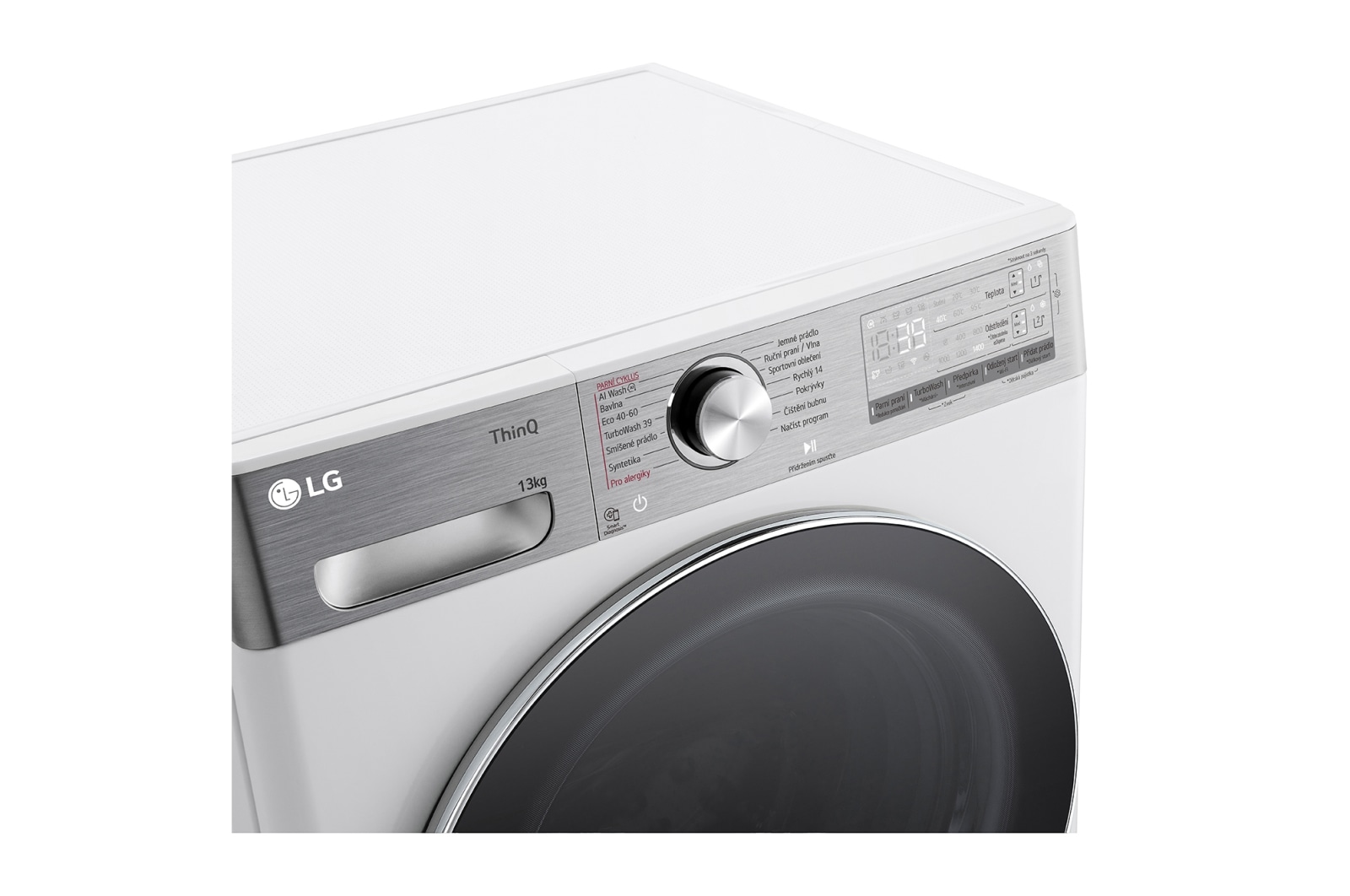 LG 13 kg parní pračka LG | A | 1400 ot./min | Direct Drive™ | AI DD™ | ezDispense™, FASR9A34WC