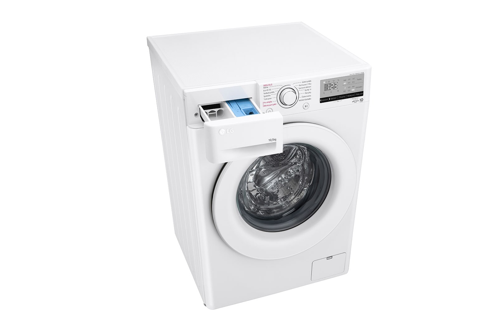 LG 10,5 kg parní pračka LG  | B | 1400 ot./min | AI DD™ | TurboWash™, FB104V3RW3