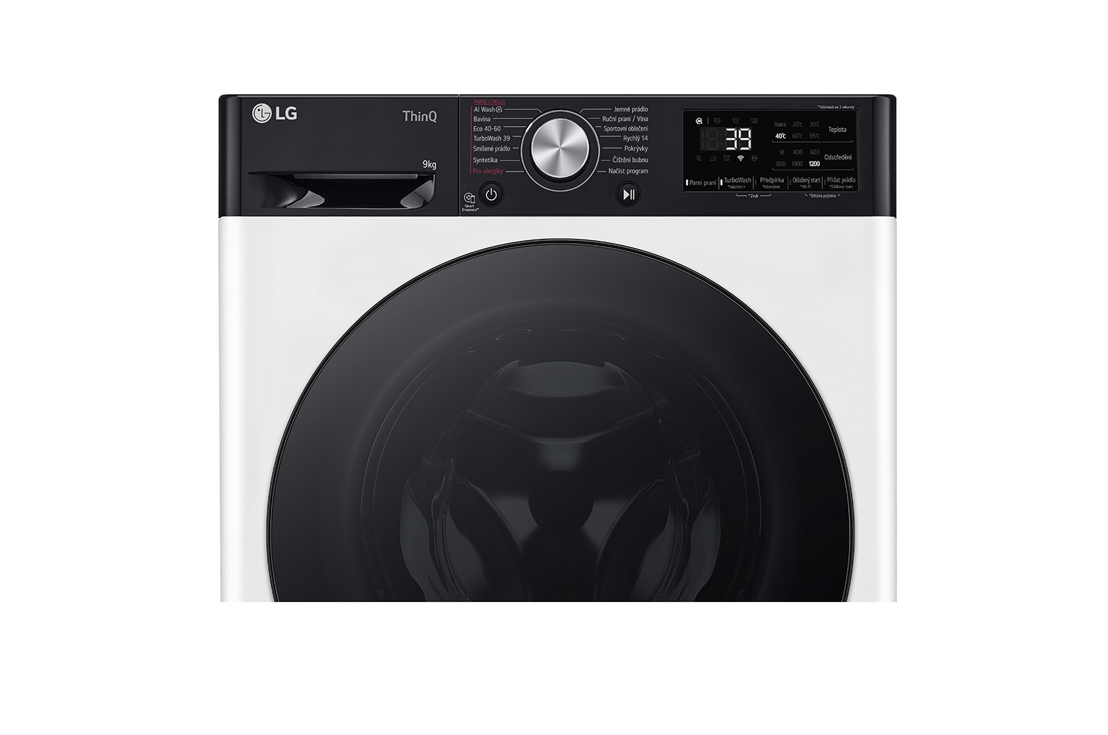 LG Slim parní pračka LG | 9 kg | A | 1200 ot./min | TurboWash™360° | Bílá, FBLR7A92WG