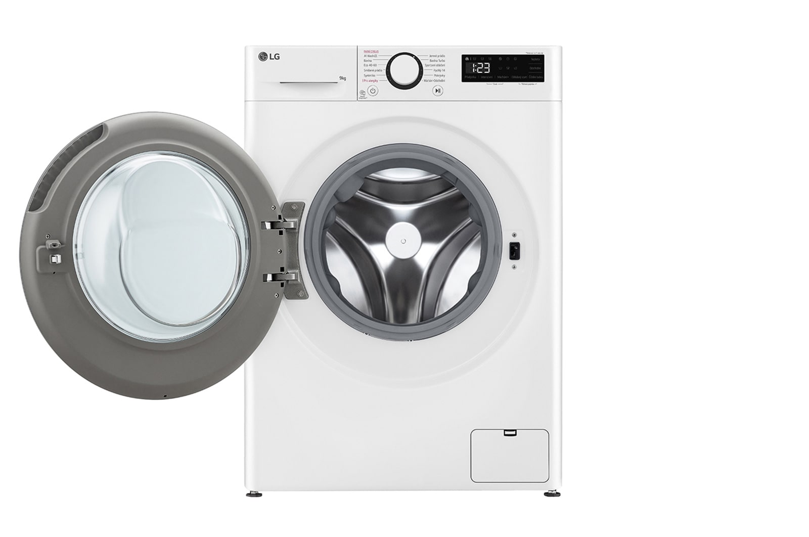 LG 9 kg parní pračka LG | A | 1200 ot./min | Direct Drive™ | AI DD™, FLR5A92WS