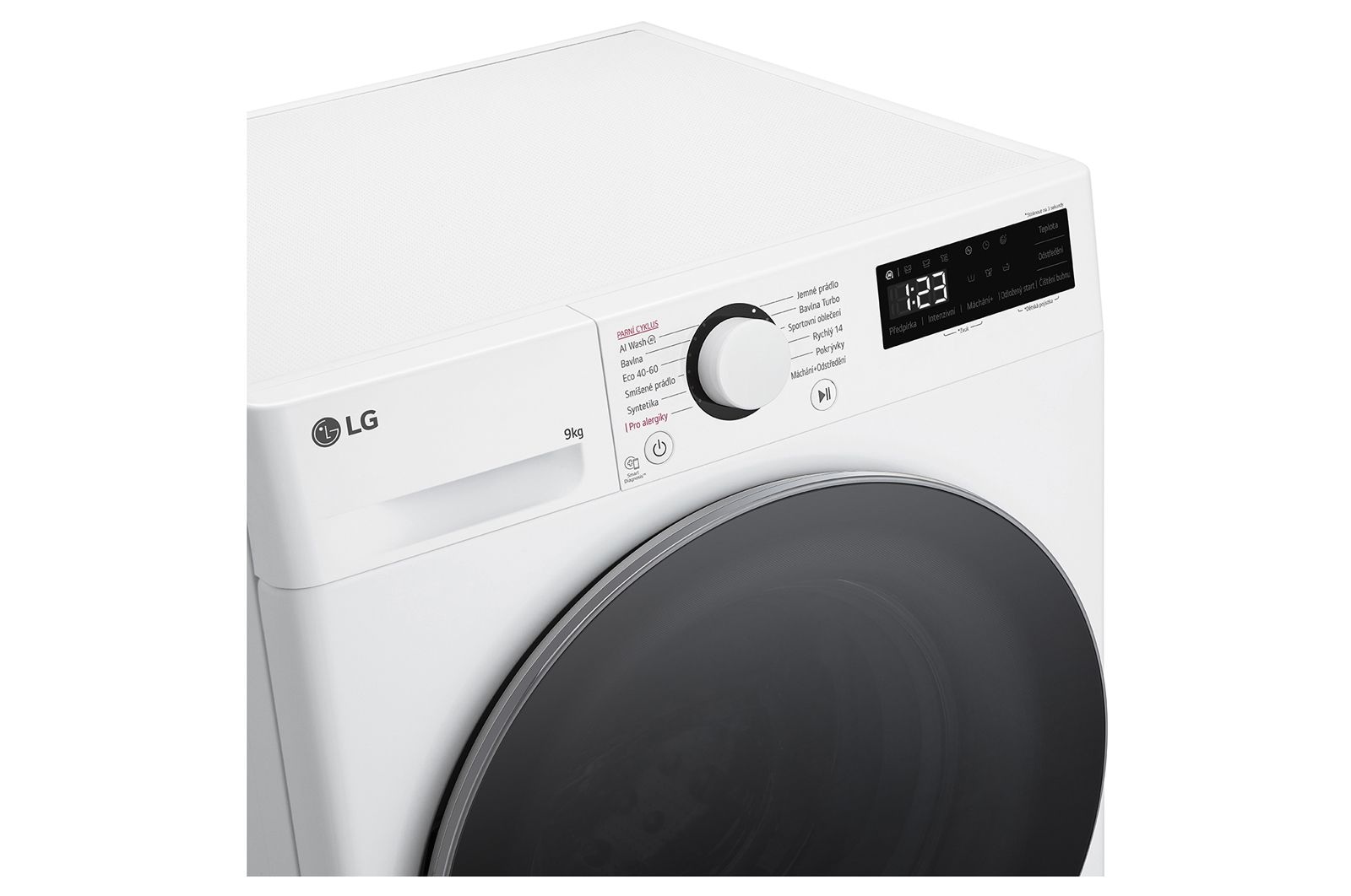 LG 9 kg parní pračka LG | A | 1200 ot./min | Direct Drive™ | AI DD™, FLR5A92WS