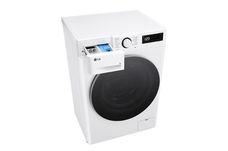 LG Slim parní pračka LG | 9 kg | 1200 ot./min | Direct Drive™ | Bílá, FLR5A92WS
