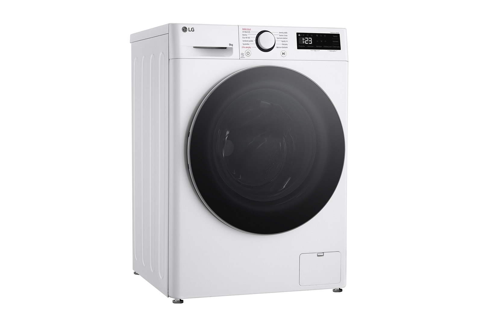 LG 9 kg parní pračka LG | A | 1200 ot./min | Direct Drive™ | AI DD™, FLR5A92WS