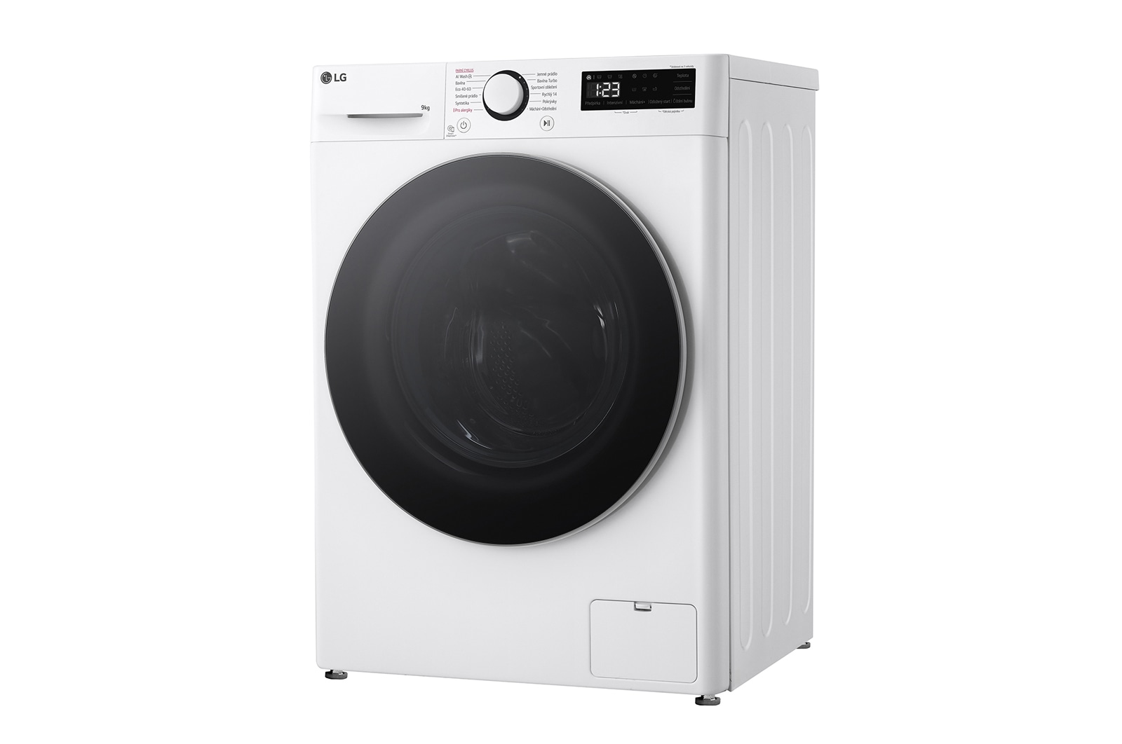 LG 9 kg parní pračka LG | A | 1200 ot./min | Direct Drive™ | AI DD™, FLR5A92WS