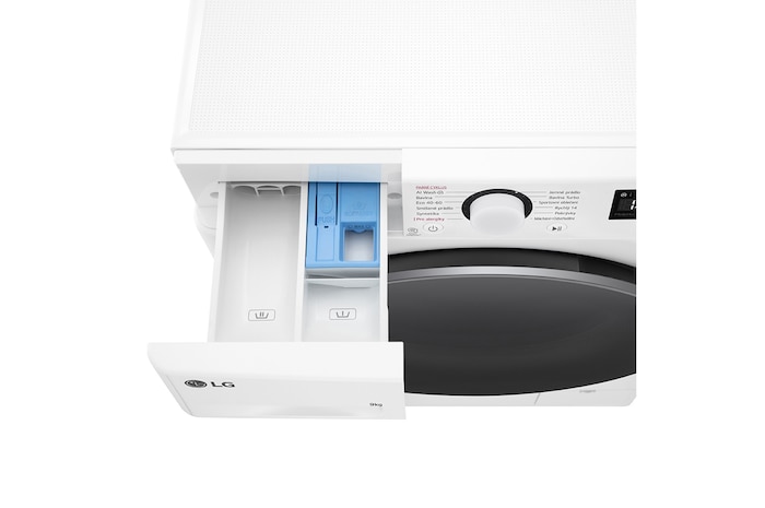 LG Slim parní pračka LG | 9 kg | 1200 ot./min | Direct Drive™ | Bílá, FLR5A92WS