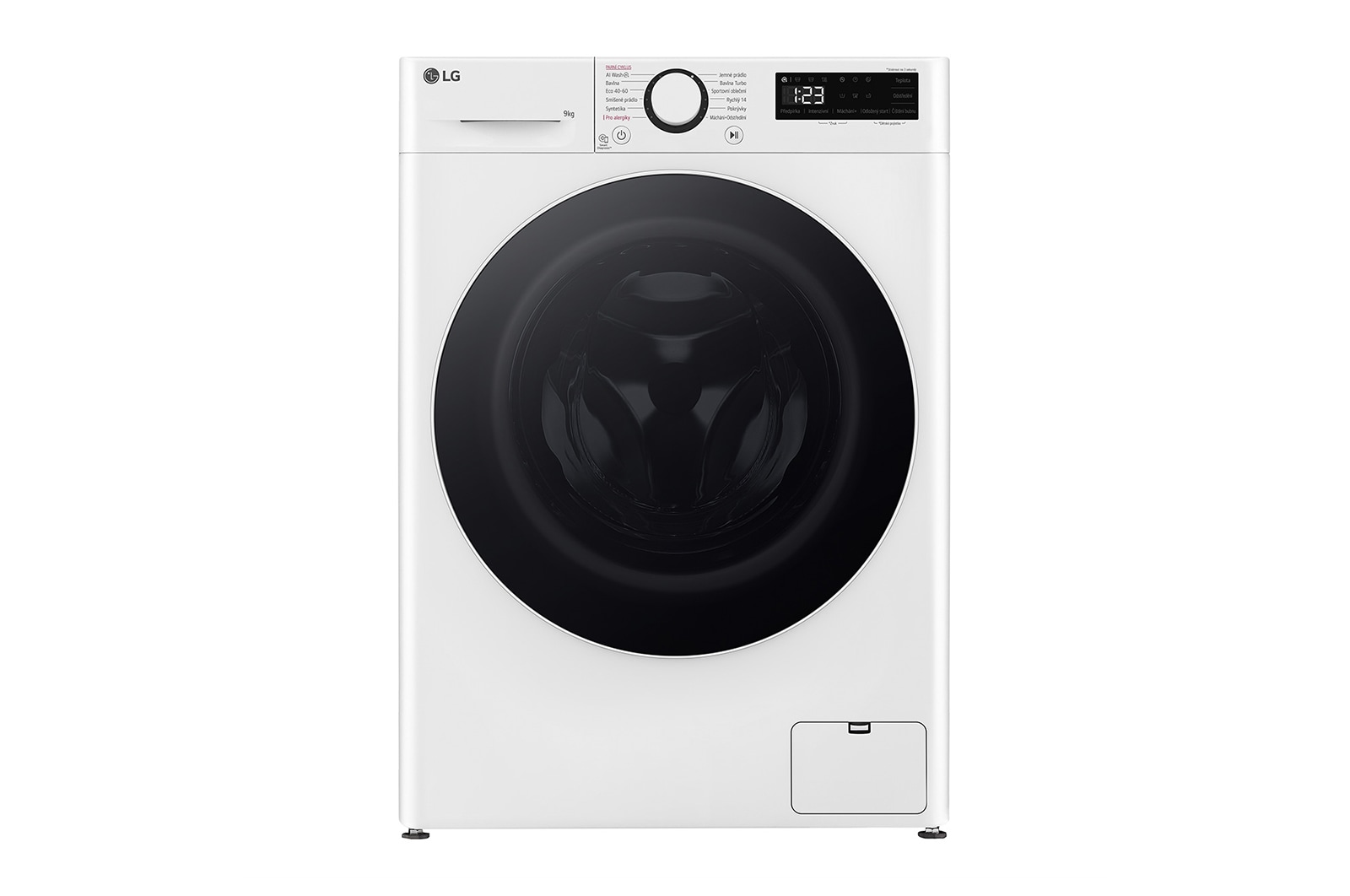 LG 9 kg parní pračka LG | 1200 ot./min | Direct Drive™ | AI DD, FLR5A92WW