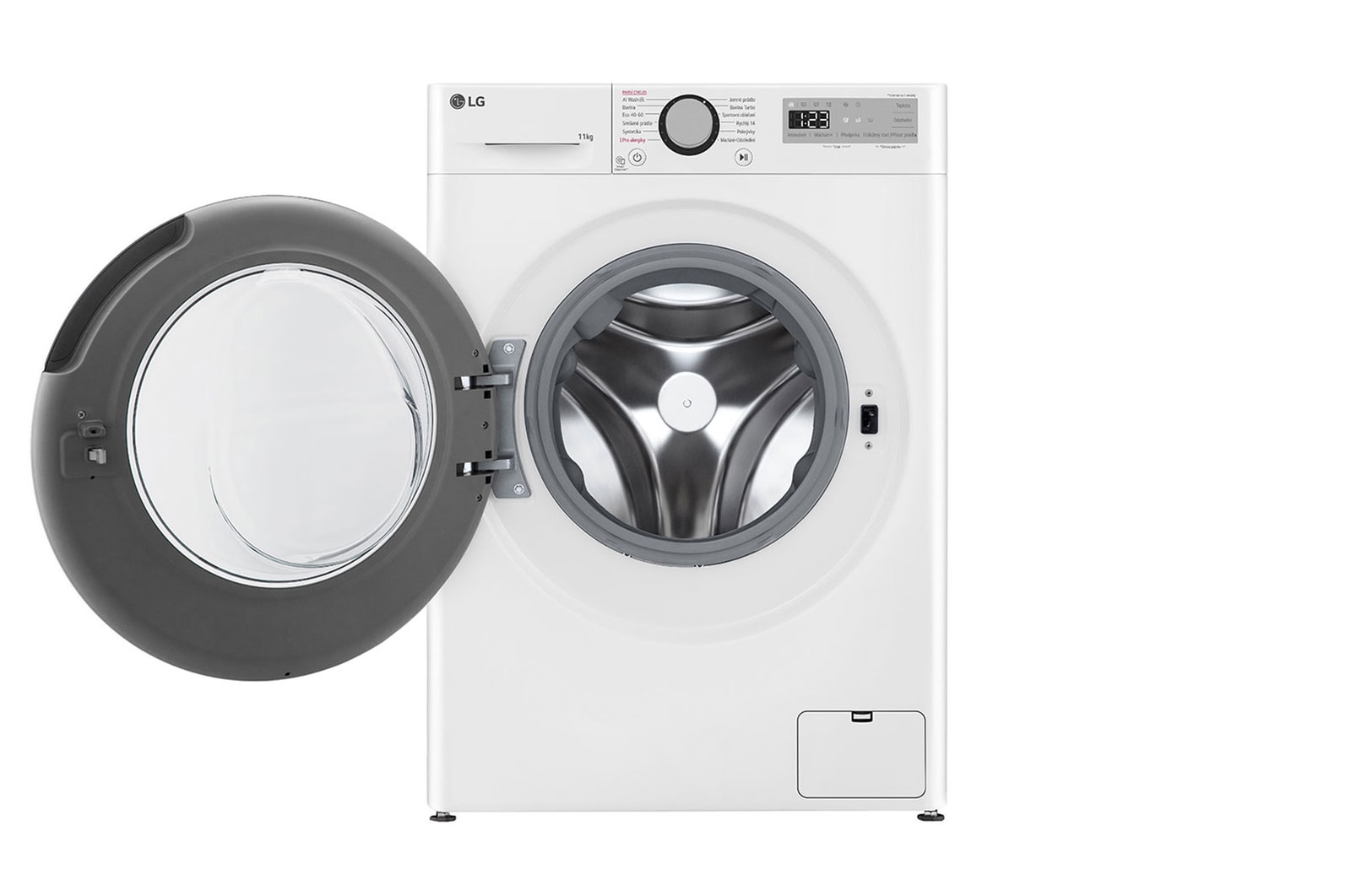 front view with door open