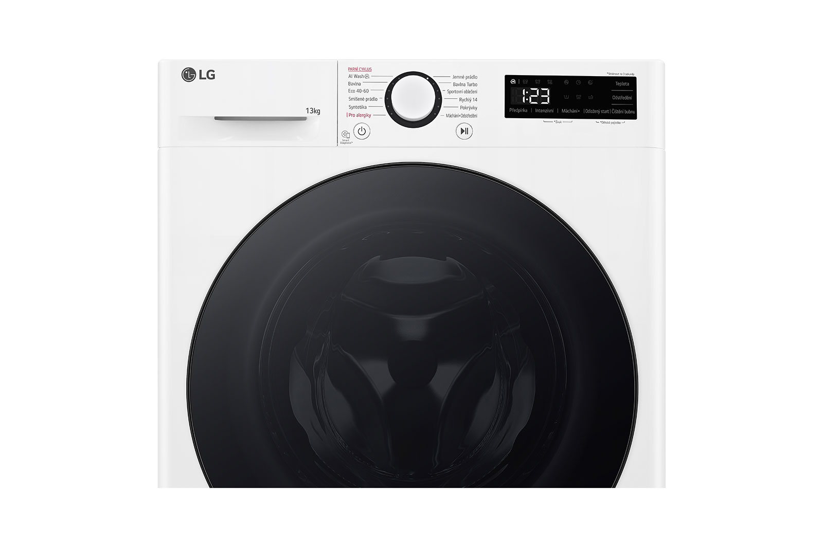 LG 13 kg parní pračka LG | A | 1400 ot./min | Direct Drive™ | AI DD™, FSR5A34WG