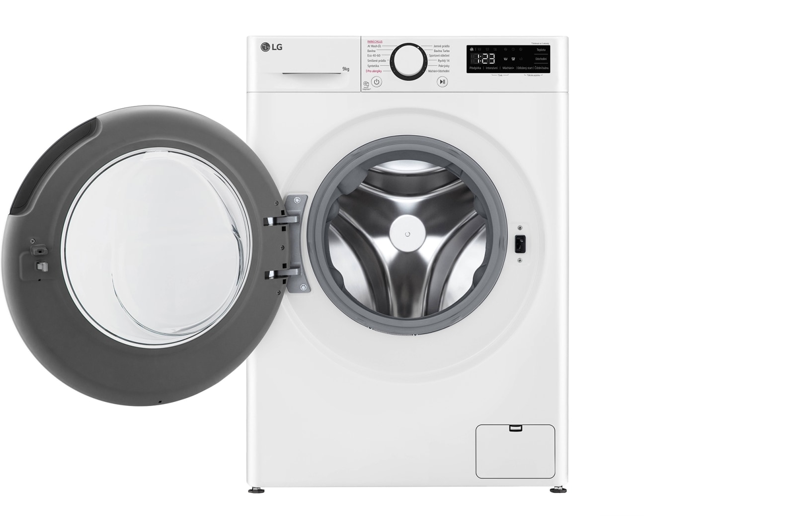 LG 9 kg parní pračka LG | A | 1400 ot./min | Direct Drive™ | AI DD™, FSR5A94WL